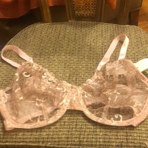 Whimsy by Lunaire Pink Animal Bra Size 38dd